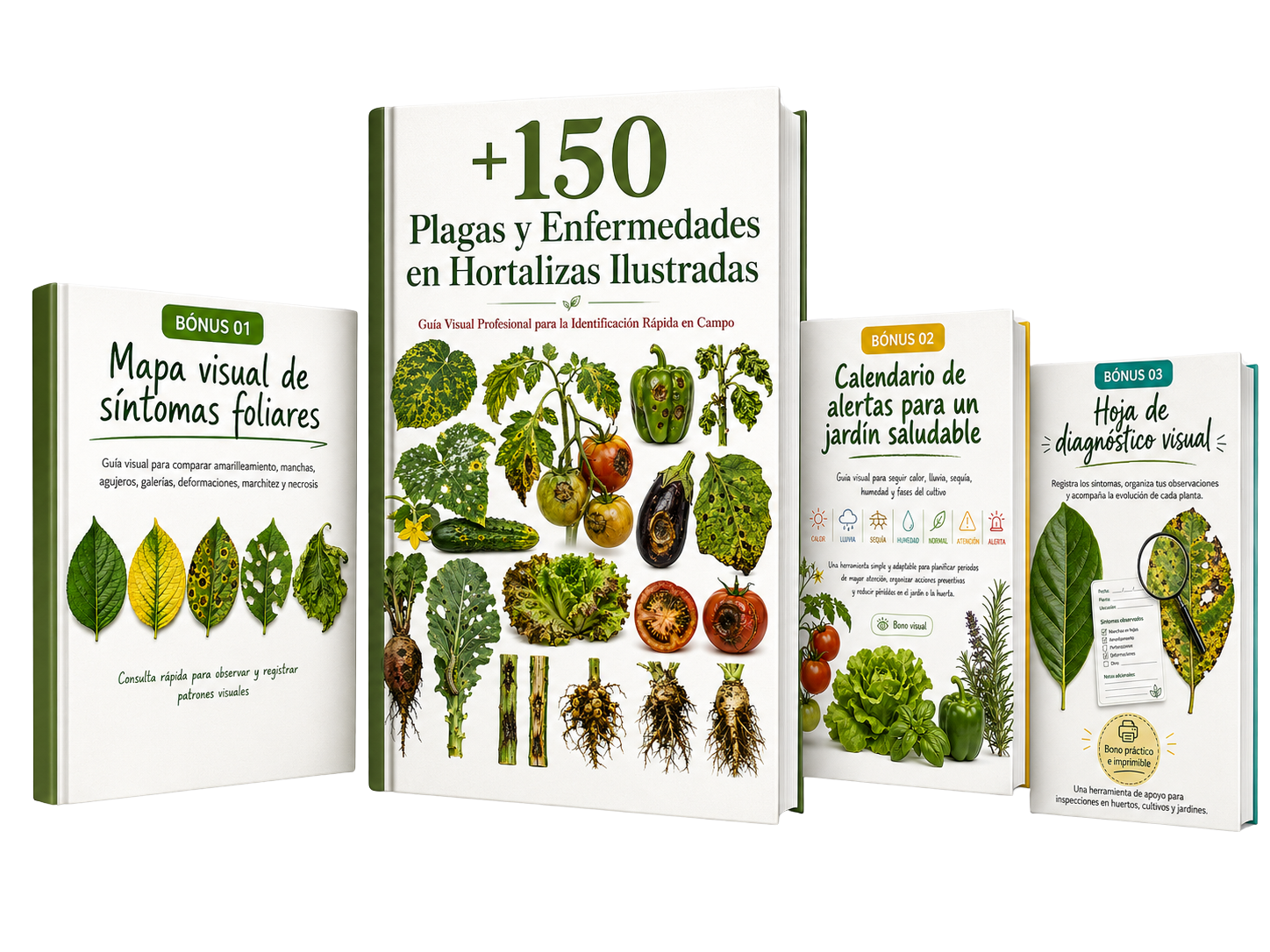 Guía y tres bonos de hortalizas